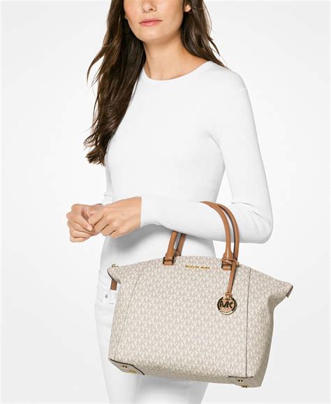 michael kors riley satchel peanut|Michael Kors Riley Satchel/Top Handle Bag Large Bags.